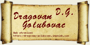 Dragovan Golubovac vizit kartica